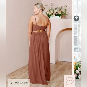 Ainsley Chiffon Cinnamon Rose Revelry Dress